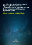 Cover for An Effective Application of the Spectrophotometric and Thermodynamic Methods for the Determination of Thiamine Hydrochloride