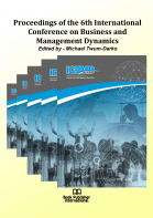 Cover for Proceedings of the 6th International Conference on Business and Management Dynamics